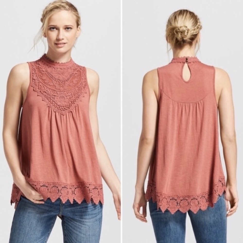 [3 FOR 25] Blush Pink High-Neck Sleeveless Top